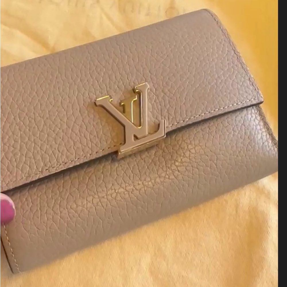 Louis Vuitton Capucine Microchip TAURILLON Compact Wallet